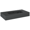 Elita DIMPLE Umywalka 80 ścienna MARMUR ANTHRACITE MATT 168854 / RE040800026010